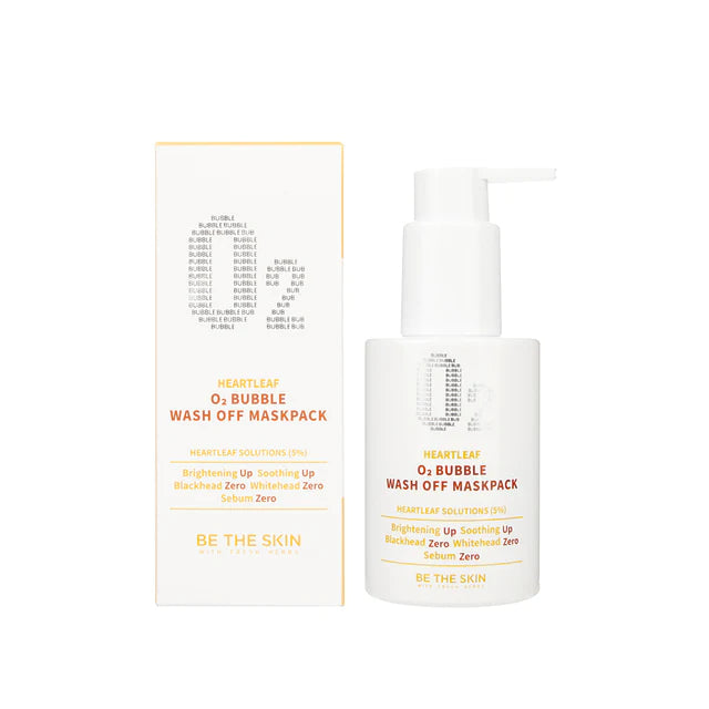 BE THE SKIN Heartleaf O2 Bubble Wash Off Pack